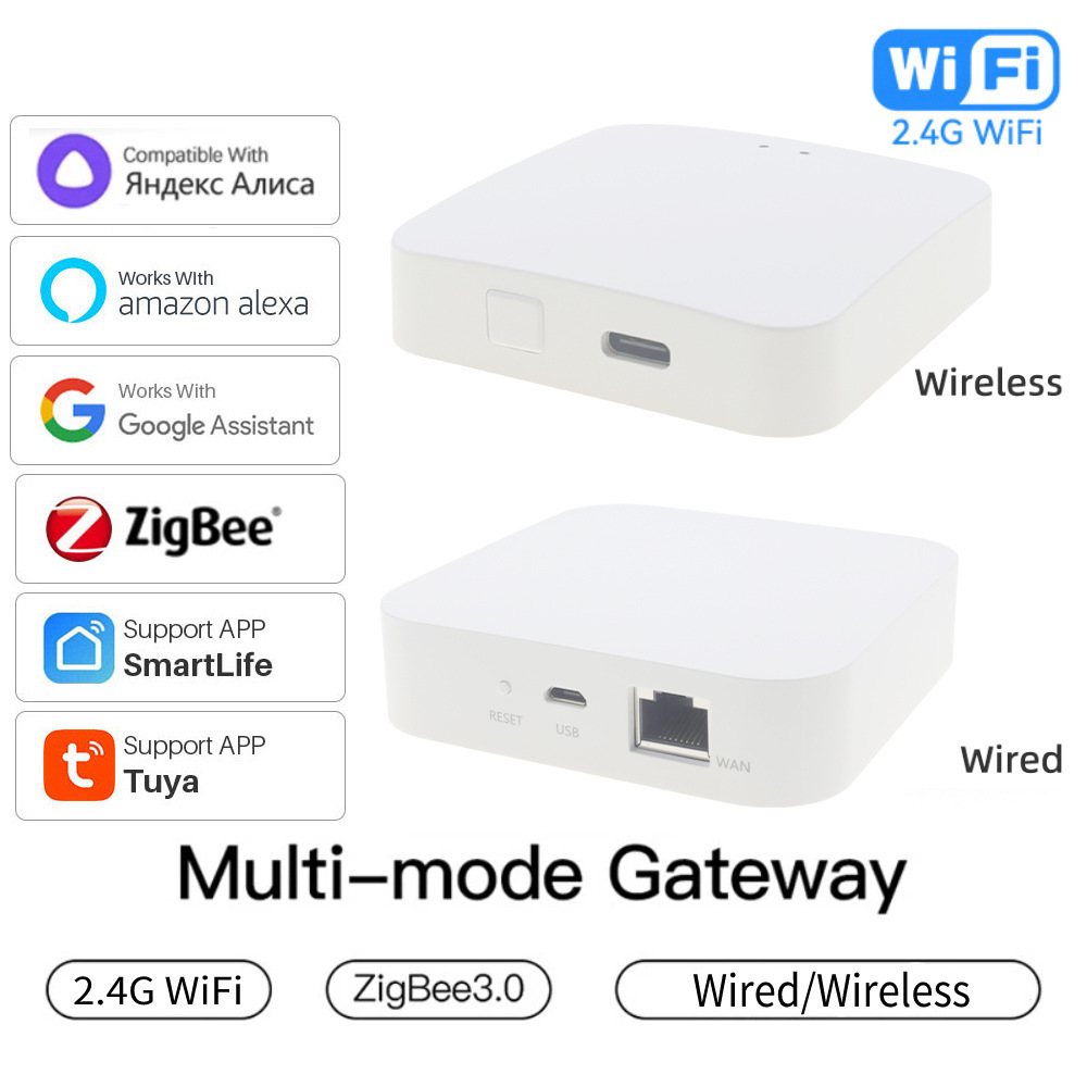 Zigbee Gateway Hub Tuya - Passerelle intelligente multimode sans fil ZigBee