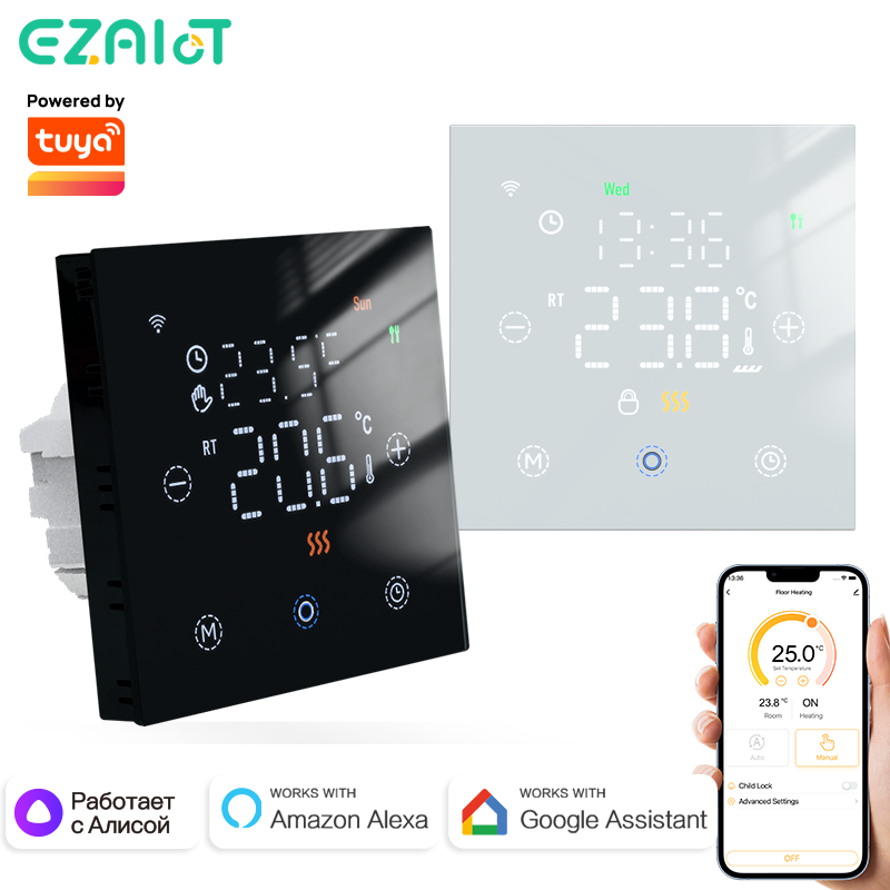 Smart Thermostat Heating Floor - Contrôleur de température à distance Tuya