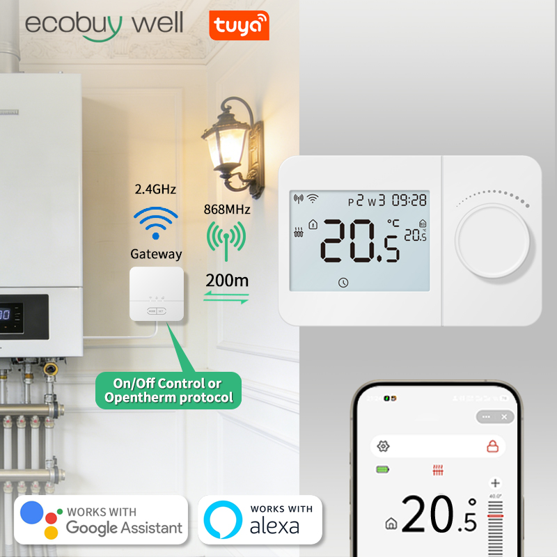 Smart Thermostat Boiler Opentherm - Thermostat sans fil Opentherm pour chaudière