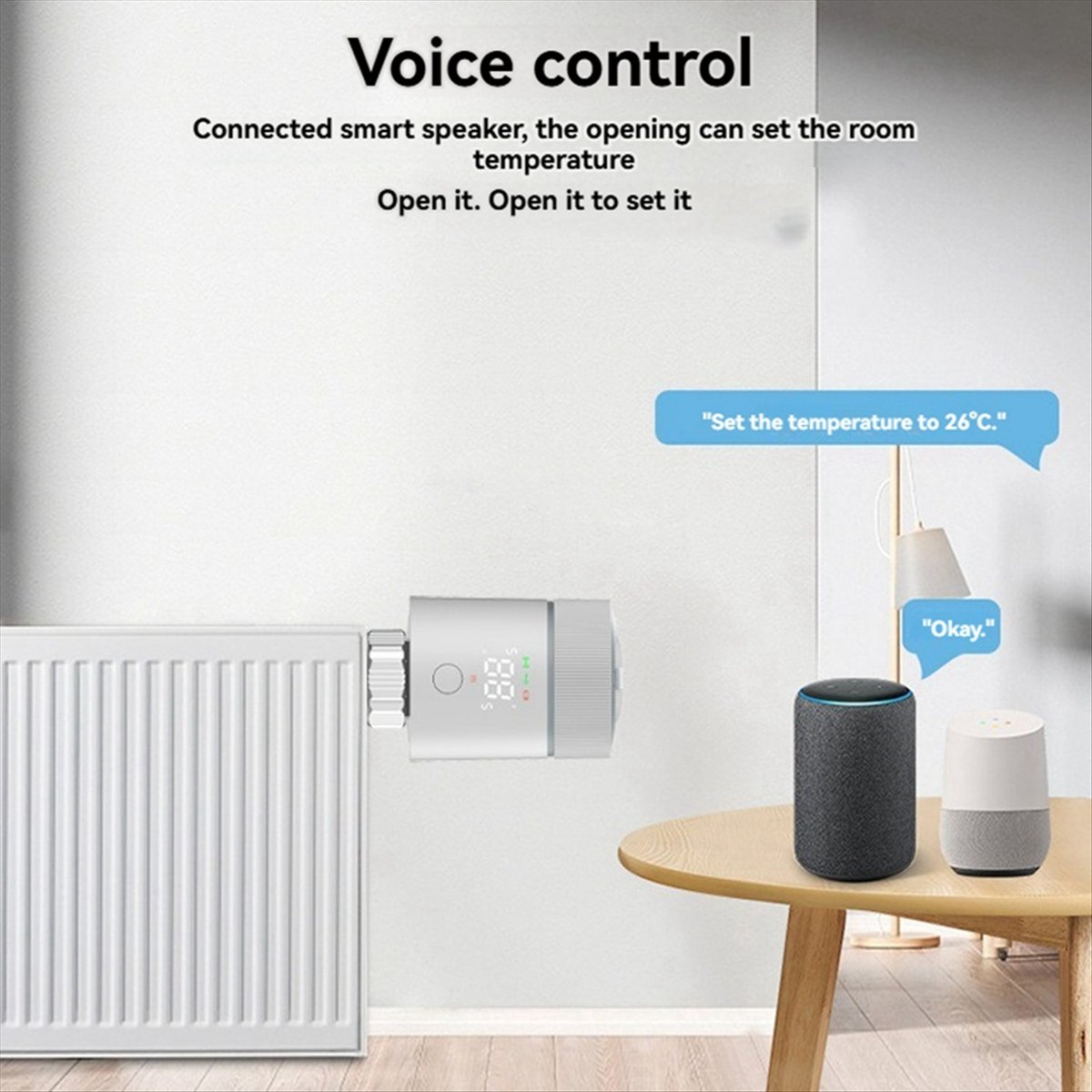 Smart Trv Thermostat Tuya - HAPPYDAY~ Thermostat intelligent WiFi Tuya, vanne