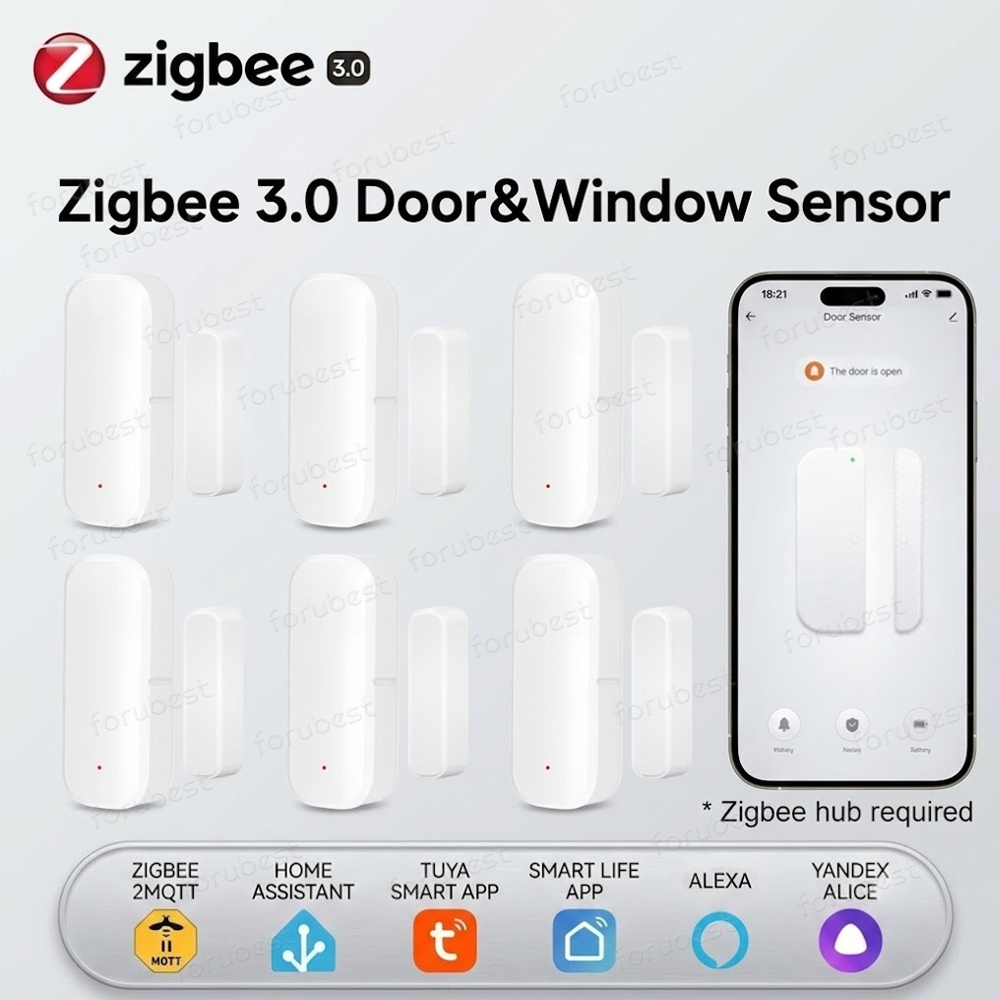 Zigbee Door Window Sensor - Capteur de porte/fenêtre Zigbee 3.0, détecteur