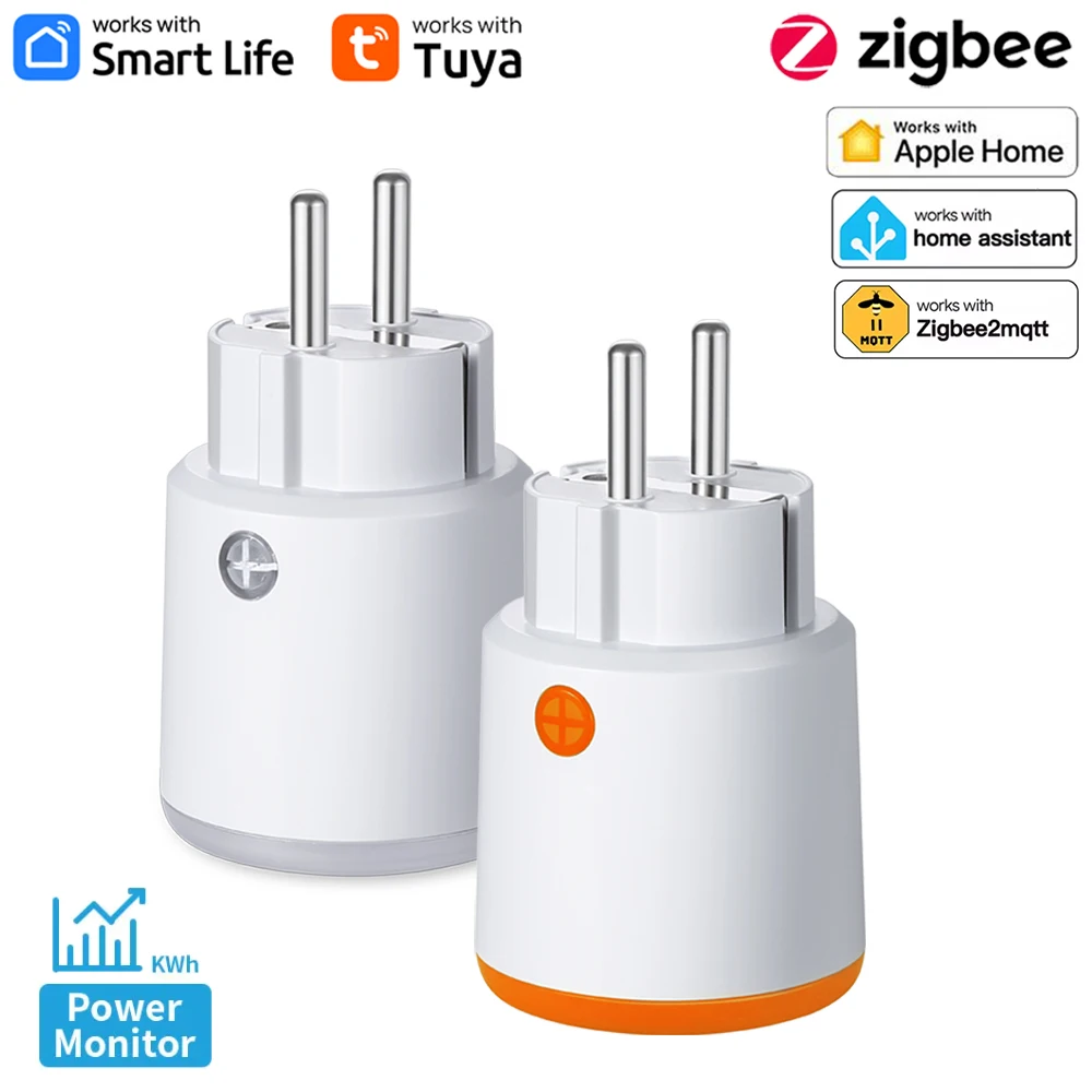 Zigbee Smart Plug Energy Monitor - Zigbee 3.0 Tuya prise d'alimentation intelligente