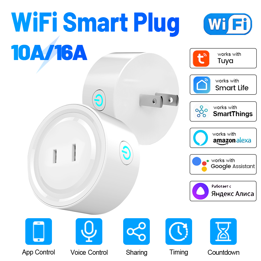 Zigbee Smart Plug Energy Monitor - Prise intelligente Tuya Zigbee 10A 16A,