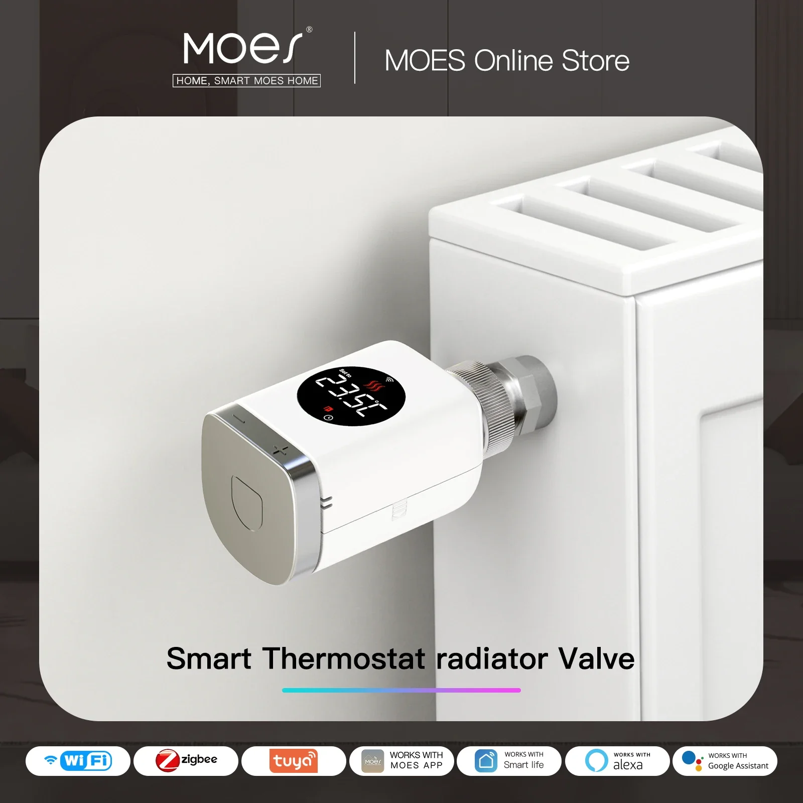 Wifi Radiator Valve Thermostat - MOES – vanne de radiateur thermostatique