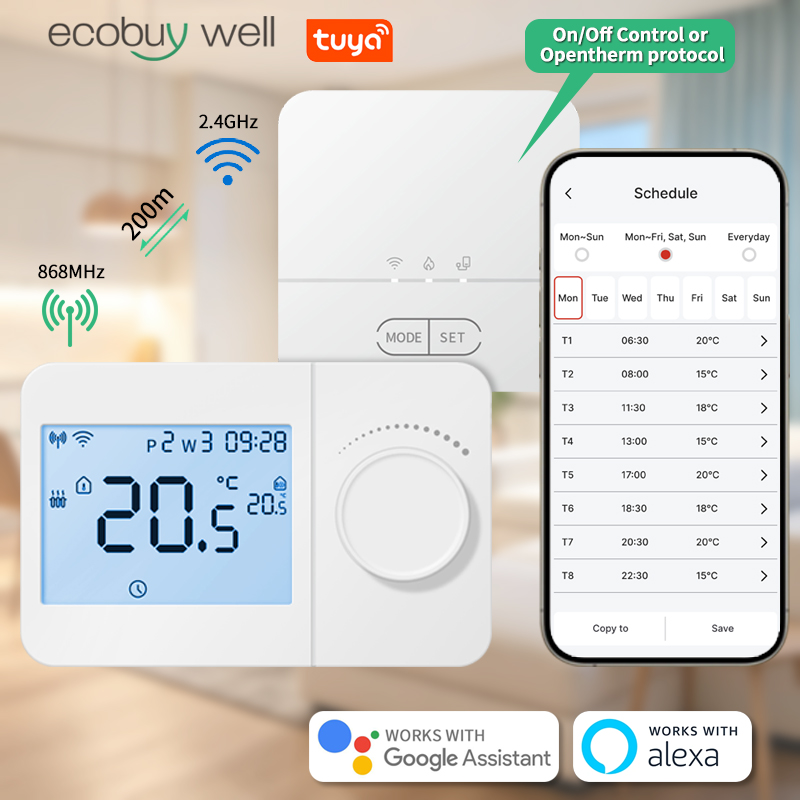 Smart Thermostat Boiler Opentherm - Thermostat intelligent Opentherm pour maison connectée,