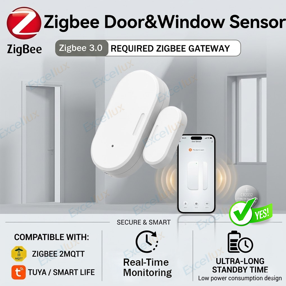 Zigbee Door Window Sensor - Capteur de porte/fenêtre Tuya Zigbee, détecteur