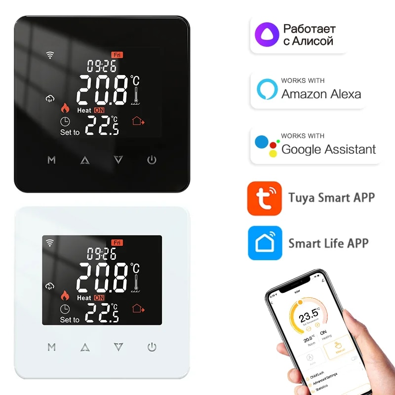 Smart Thermostat Heating Floor - Tuya Smart Home ThermoandreWater, chauffage électrique