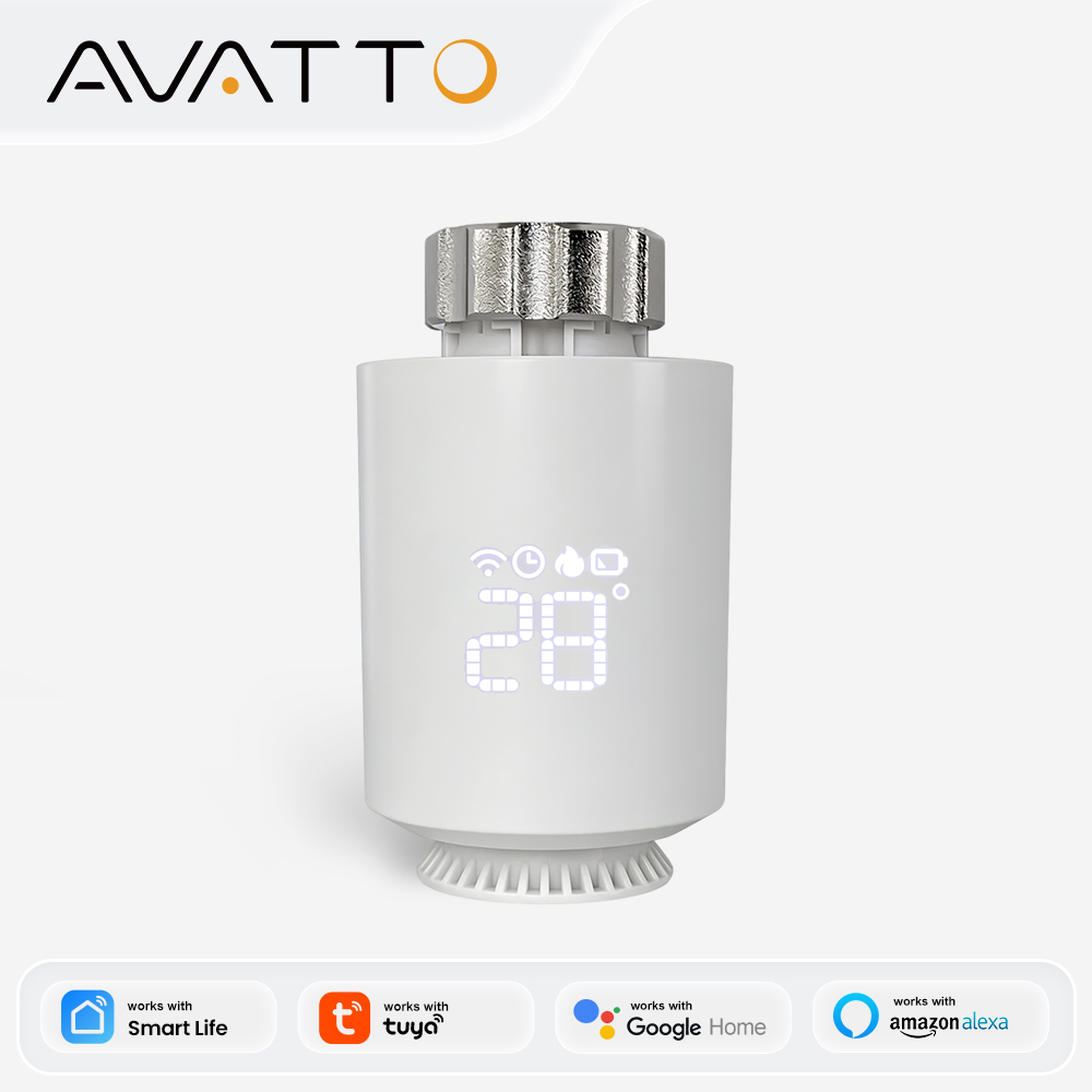 Smart Trv Thermostat Tuya - AVATTO ZigBee3.0 Thermostat Radiateur Actuateur Intelligent