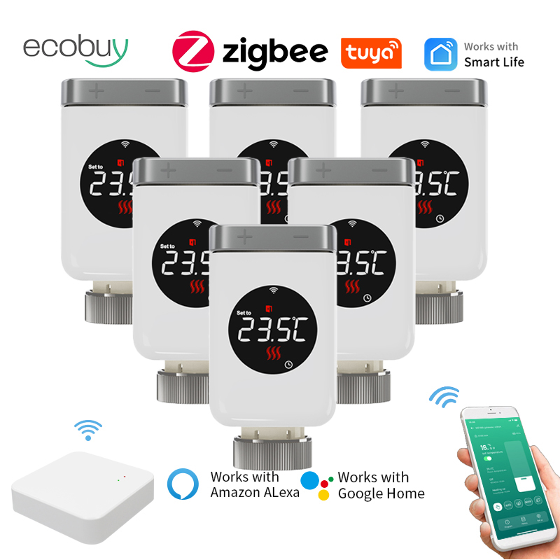 Zigbee Radiator Thermostat Valve - Valve thermostatique Zigbee 3.0 pour radiateur,