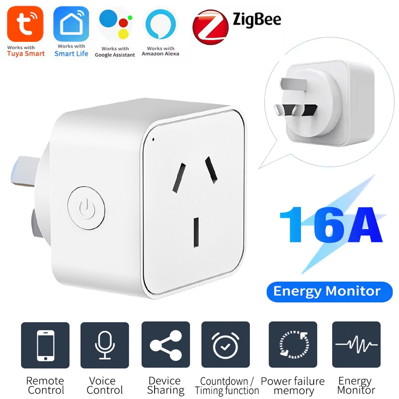 Zigbee Smart Plug Energy Monitor - Prise intelligente Tuya Zigbee 3.0 standard