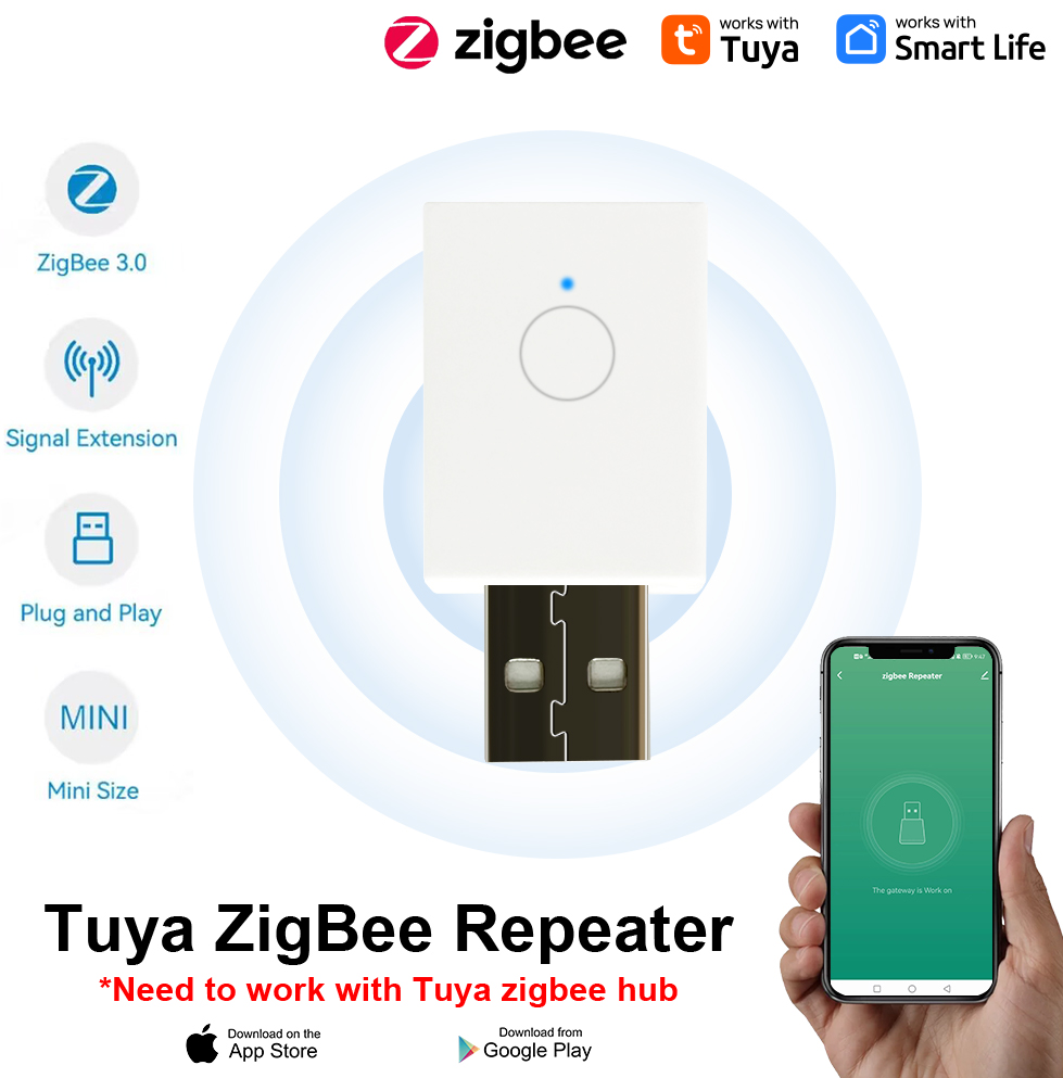 Répéteur de signal ZigBee 3.0, - Zigbee Repeater Signal Extender avis et prix