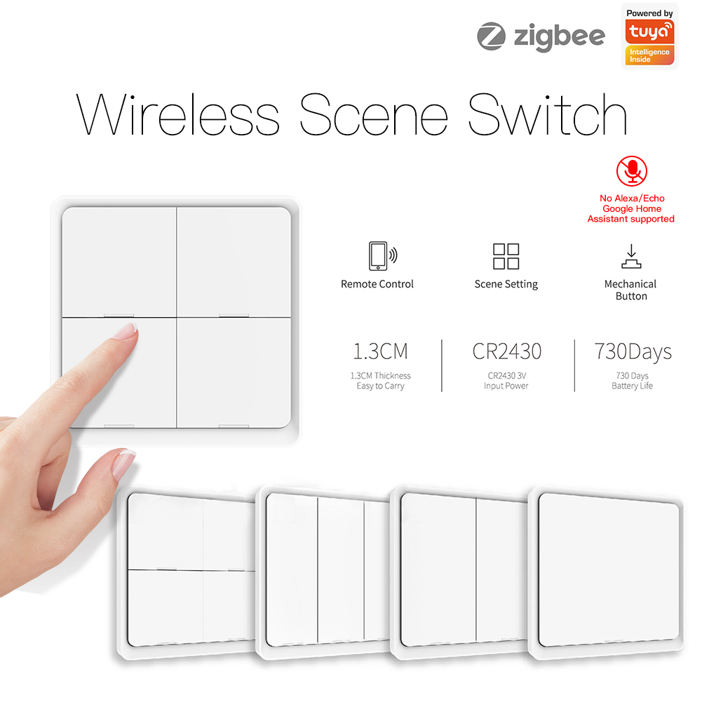 Interrupteur sans fil MOES Zig - Zigbee Smart Button Scene Switch avis et prix