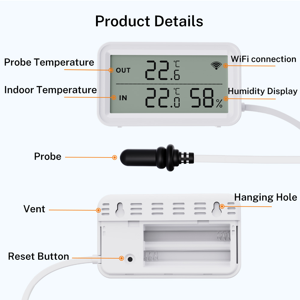 Capteur de température et d'hu - Zigbee Temperature Humidity Sensor avis et prix