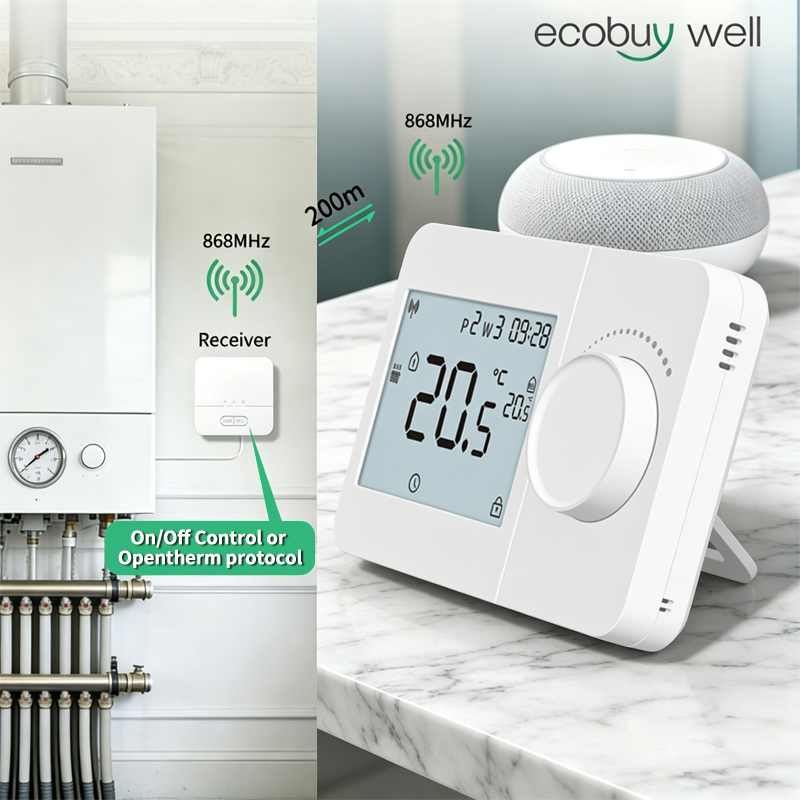Thermostat Opentherm sans fil  - Smart Thermostat Boiler Opentherm avis et prix
