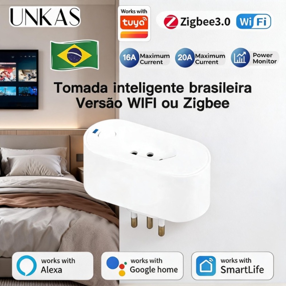 UNKAS compatible avec Tuya, pr - Zigbee Smart Plug Energy Monitor avis et prix