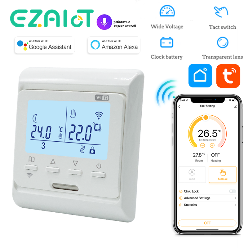 Thermostat Programmable WiFi p - Smart Thermostat Heating Floor avis et prix