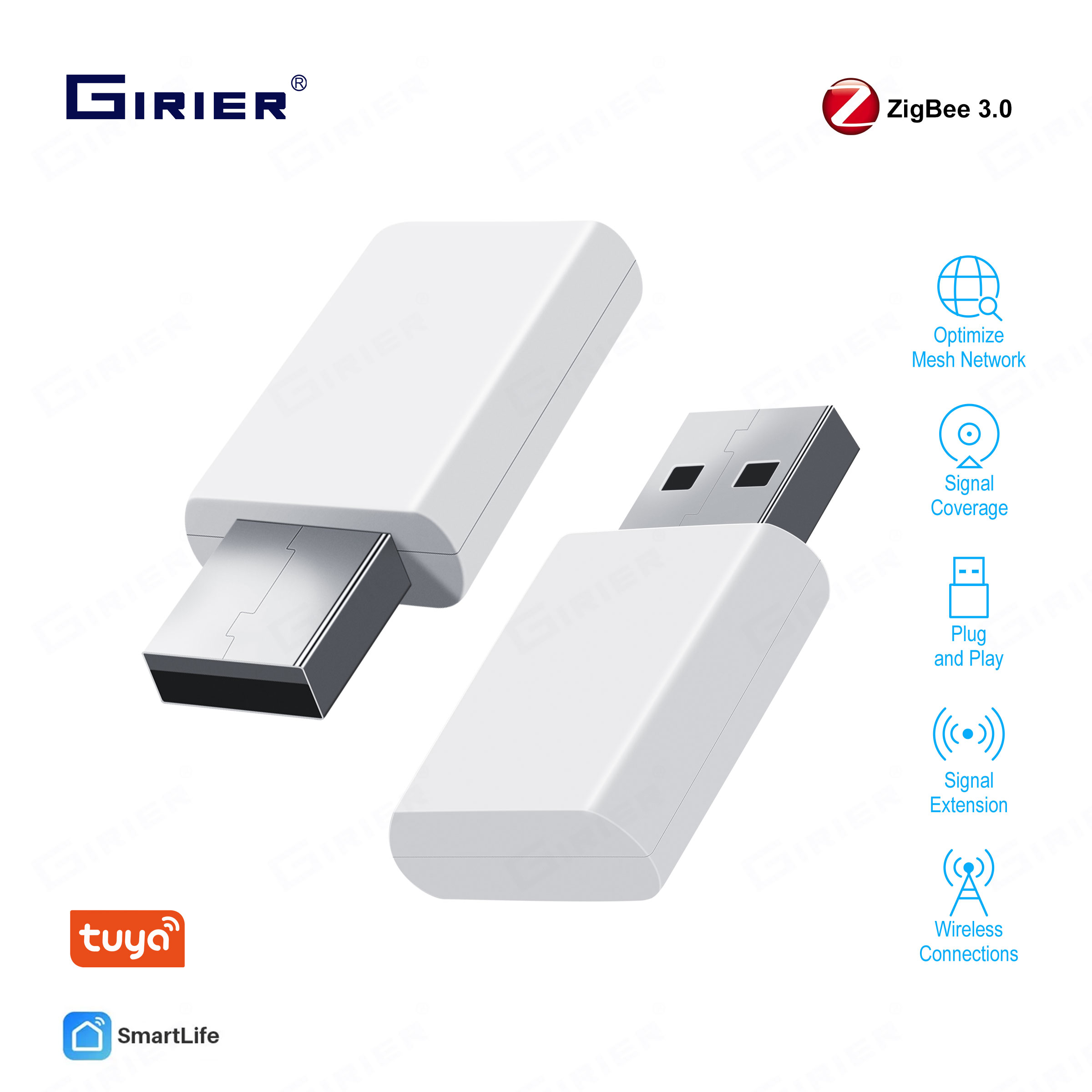 GIRIER-Répéteur USB Zigequatio - Zigbee Repeater Signal Extender avis et prix