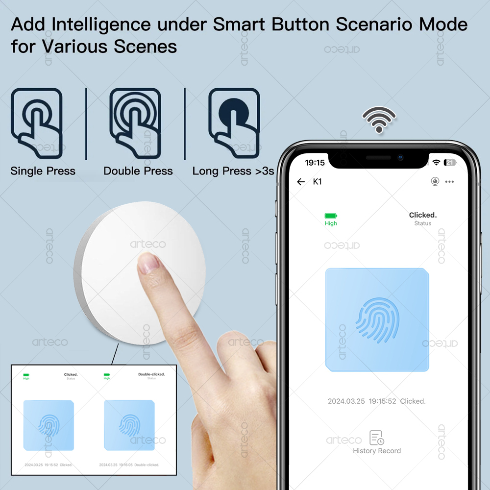 Ewelink Zigbee bouton poussoir - Zigbee Smart Button Scene Switch avis et prix