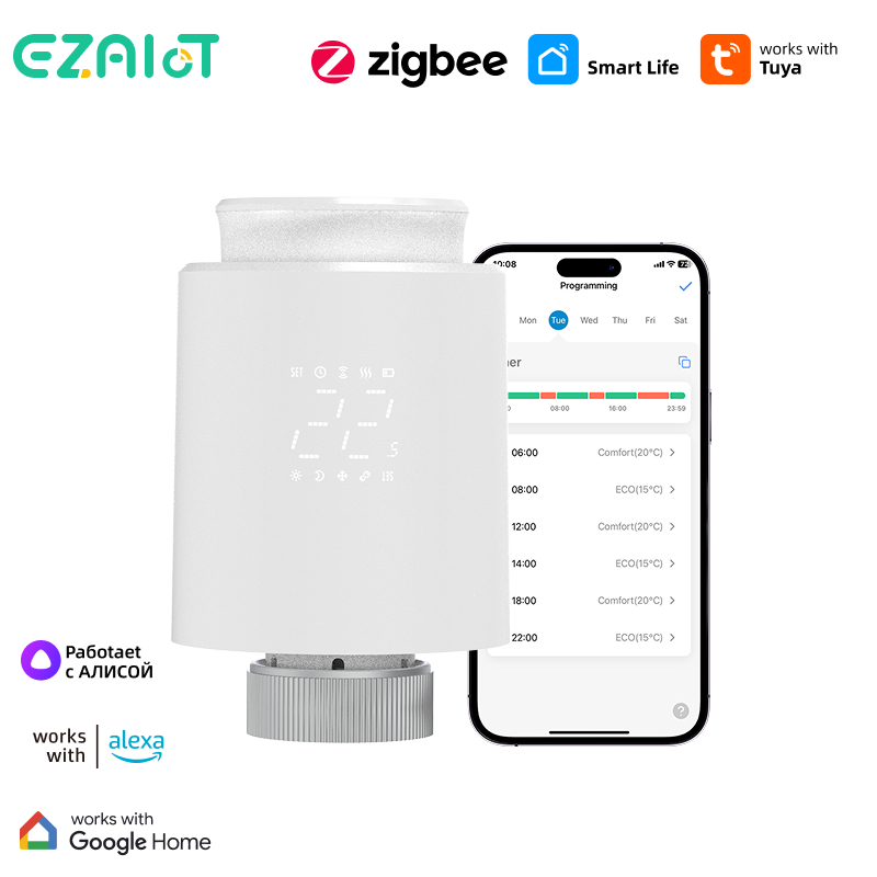 Tuya ZigBee TRV Thermostat int - Smart Trv Thermostat Tuya avis et prix