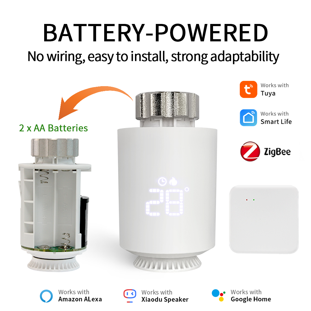 Vanne thermostatique Tuya Zigb - Wifi Radiator Valve Thermostat avis et prix