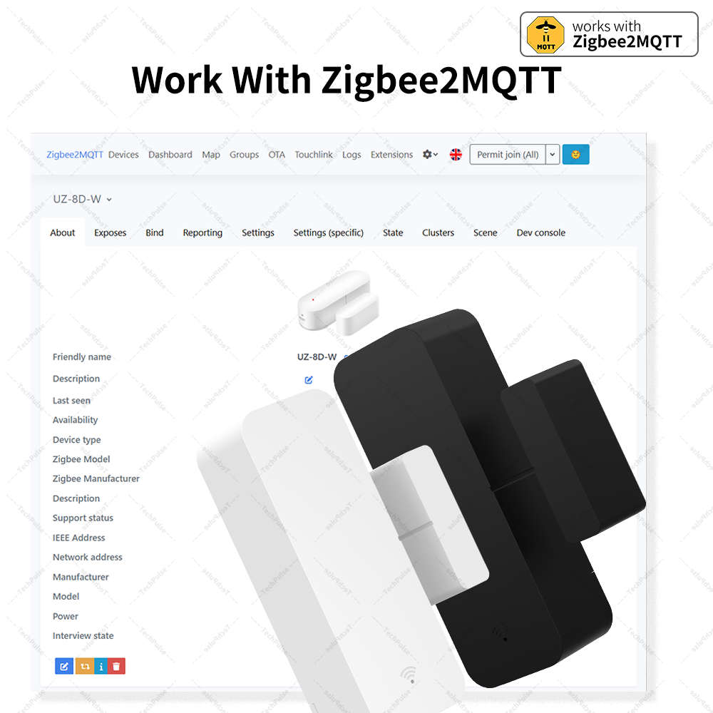 Capteur de contact pour porte  - Zigbee Door Window Sensor avis et prix