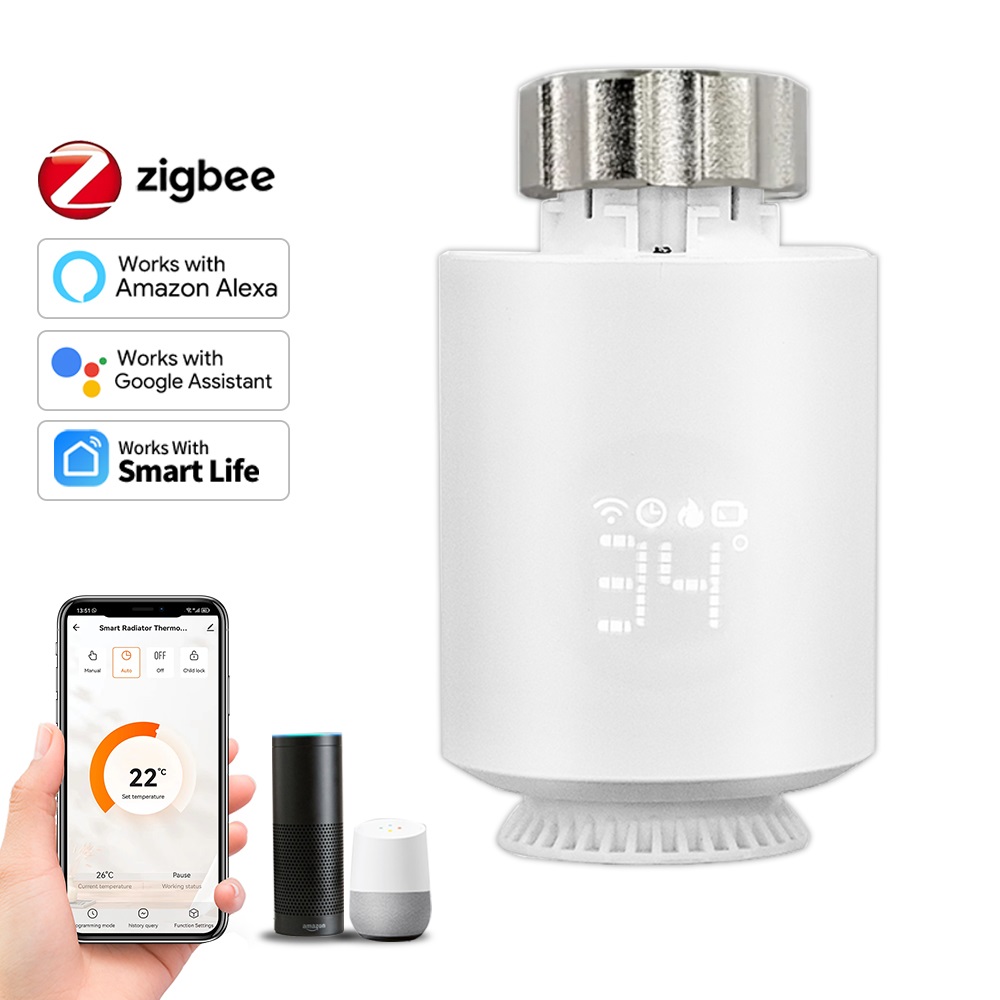 Thermostat intelligent ZigBee. - Zigbee Radiator Thermostat Valve avis et prix