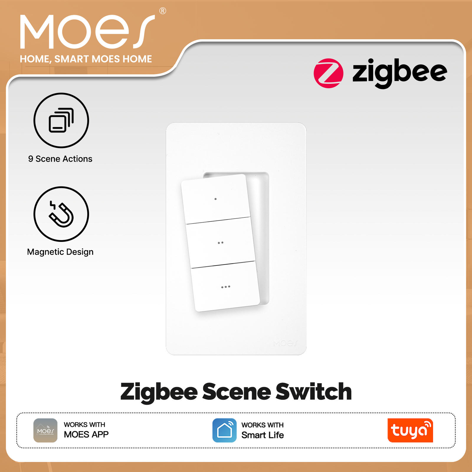 Interrupteur de Scène Intellig - Zigbee Smart Button Scene Switch avis et prix