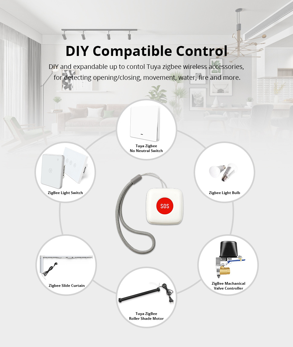Bouton d'urgence SOS ZigBee, a - Zigbee Smart Button Scene Switch avis et prix