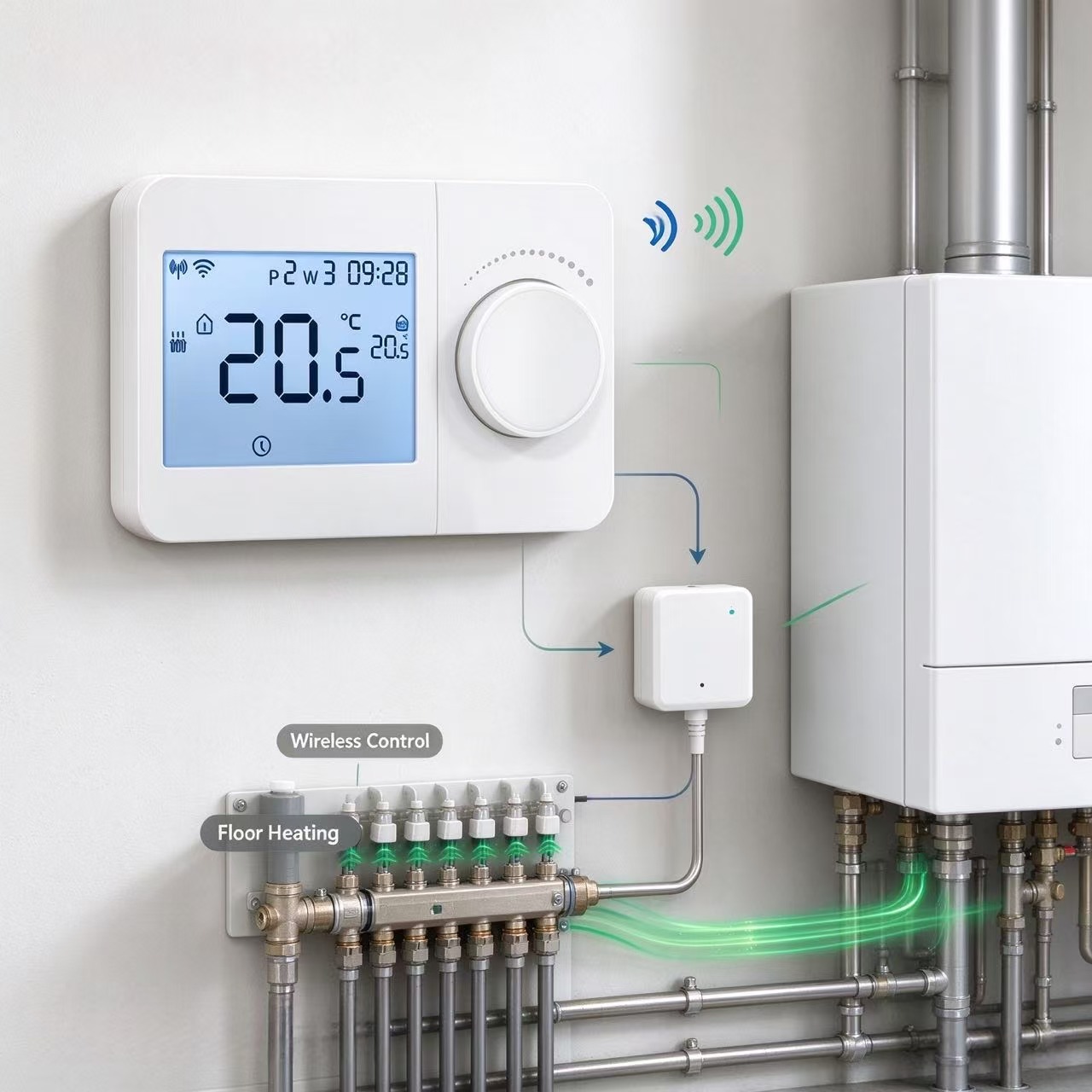 Thermostat de pièce sans fil O - Smart Thermostat Boiler Opentherm avis et prix