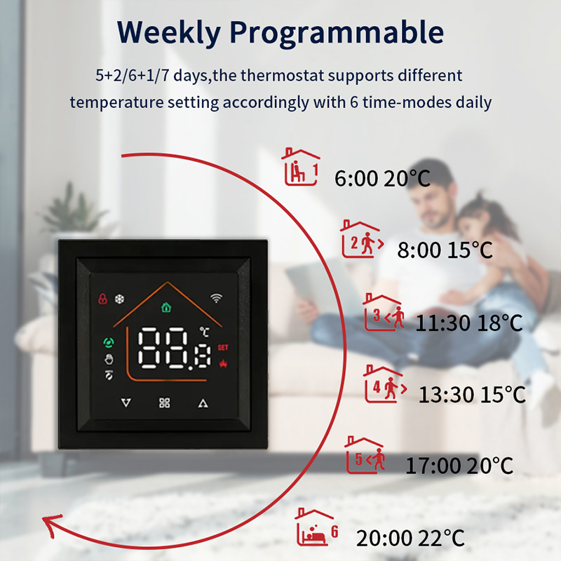 Thermostat intelligent WiFi co - Smart Thermostat Heating Floor avis et prix