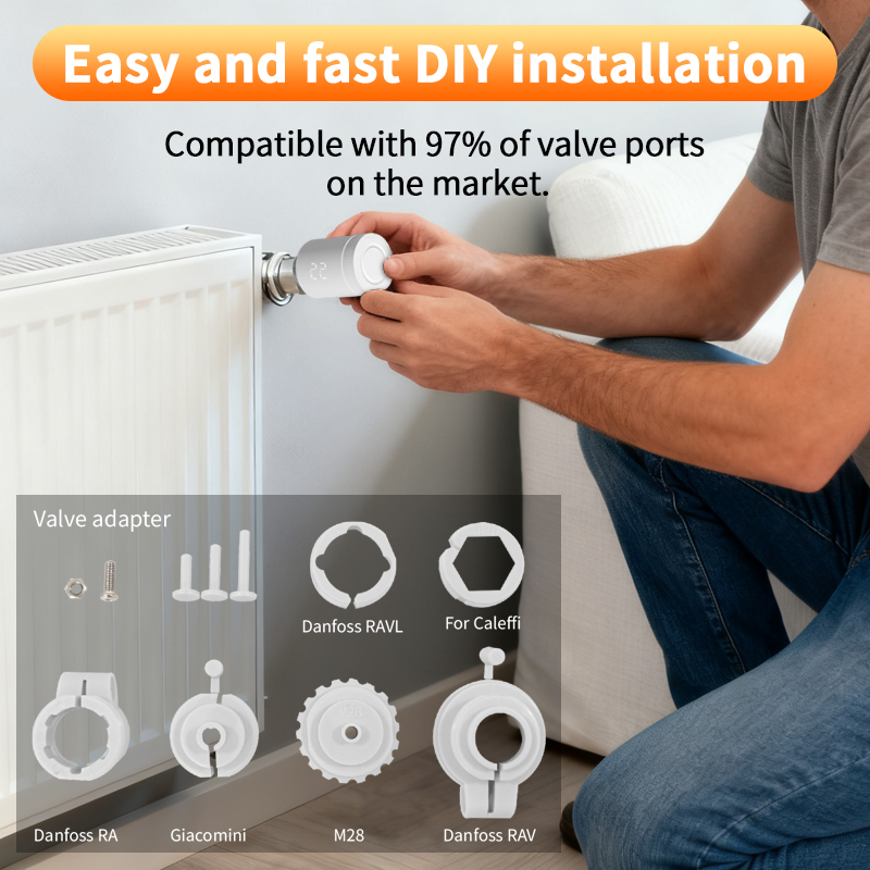Vanne de radiateur intelligent - Zigbee Radiator Thermostat Valve avis et prix