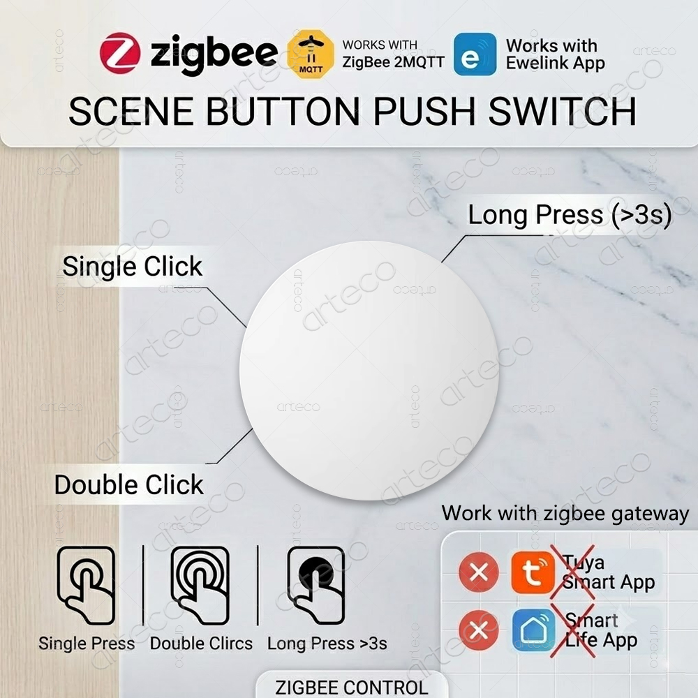 Bouton de commutation de scène - Zigbee Smart Button Scene Switch avis et prix