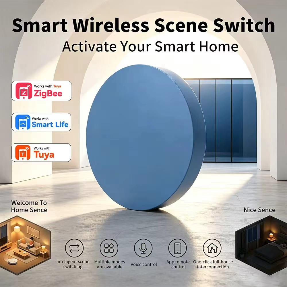 HIMOJO, bouton poussoir intell - Zigbee Smart Button Scene Switch avis et prix
