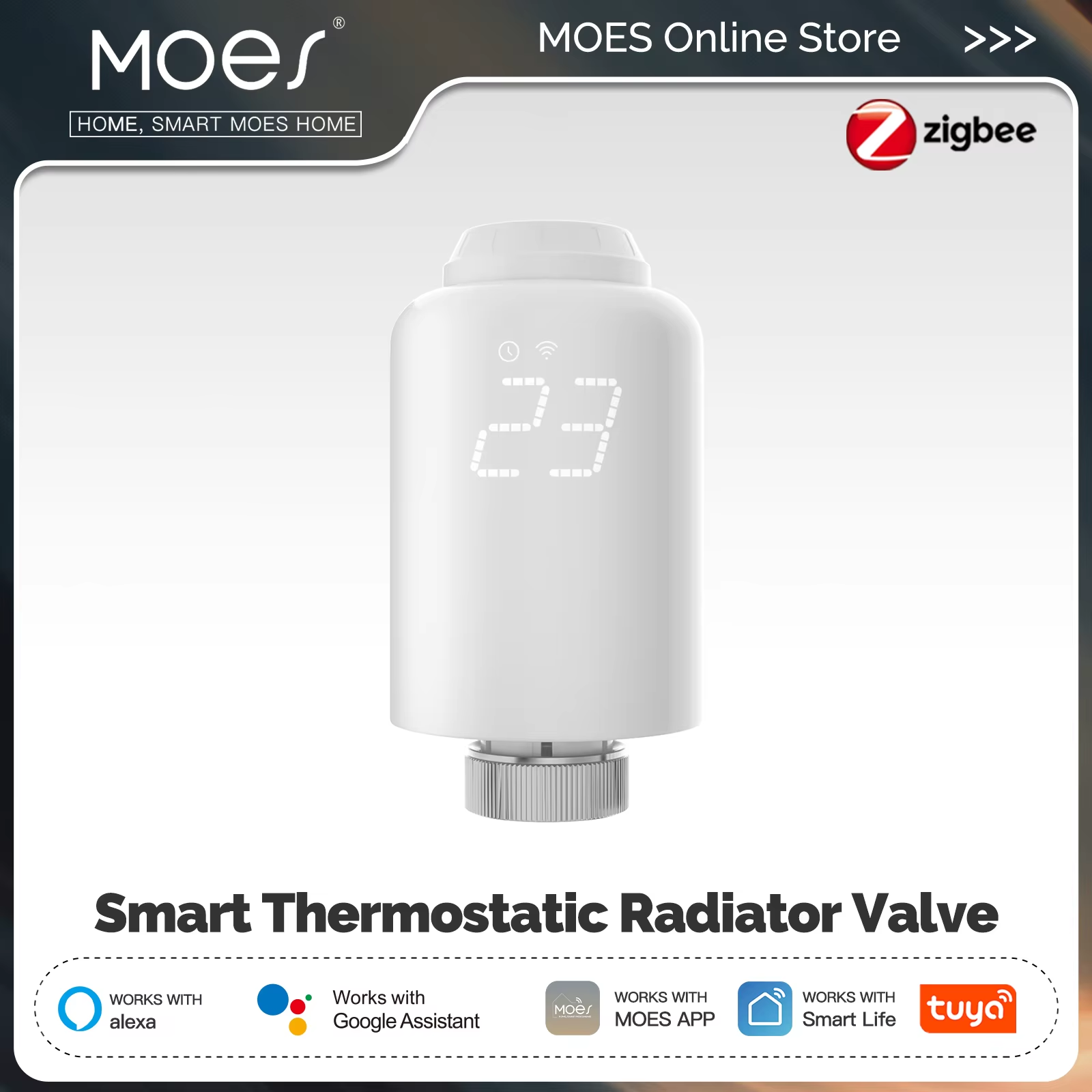MOES TRV Tuya ZigBee vanne de  - Zigbee Radiator Thermostat Valve avis et prix
