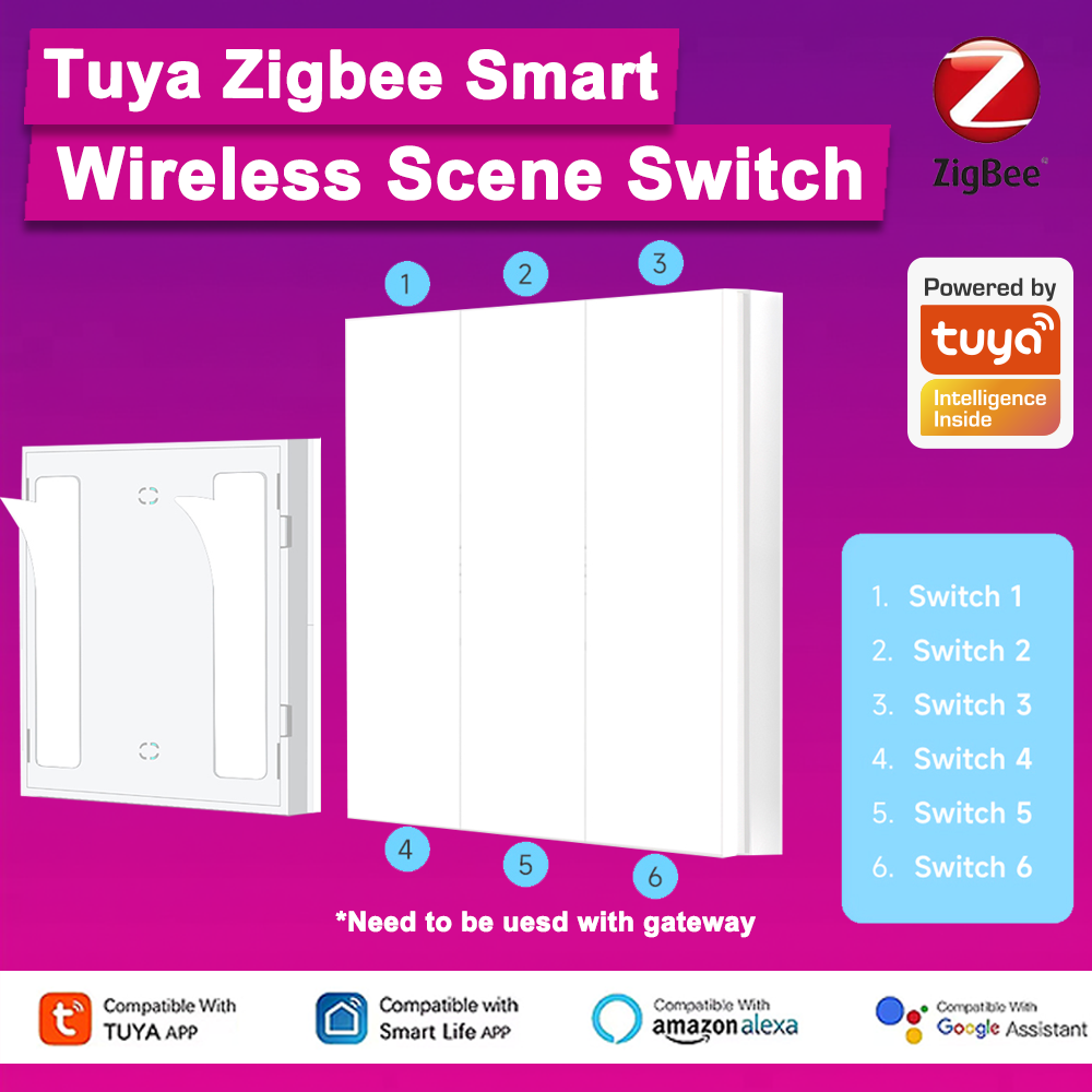 Tuya Zigbee – commutateur de s - Zigbee Smart Button Scene Switch avis et prix