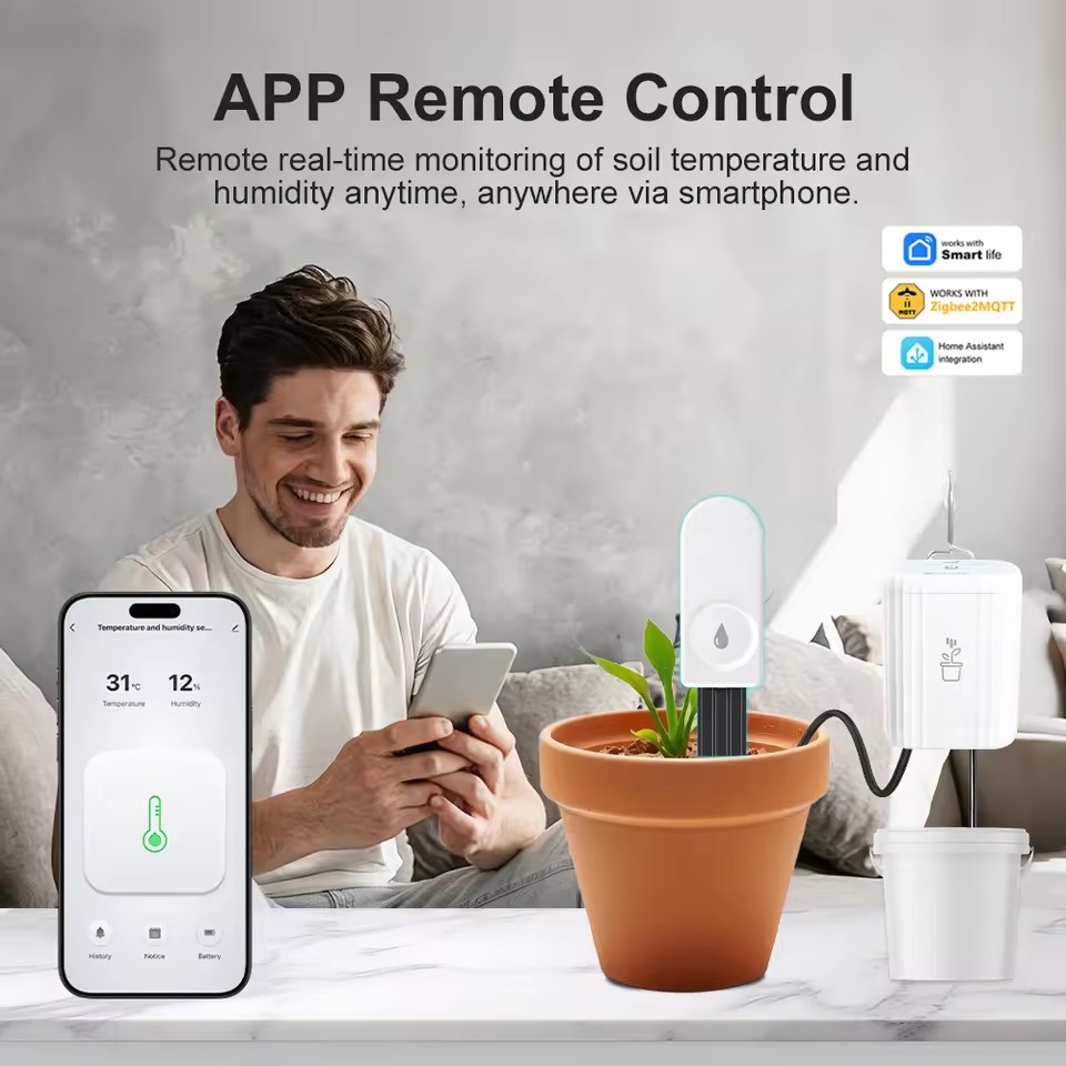 Capteur d'humidité du sol inte - Zigbee Temperature Humidity Sensor avis et prix